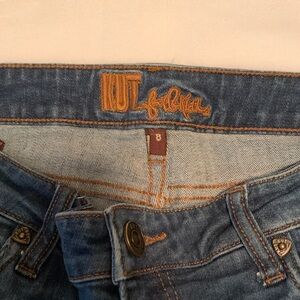Kut from the Kloth Denim Jeans with Tan Stitching
